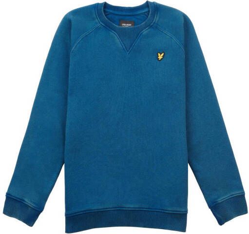 Lyle & Scott sweater blauw Effen 170-176 | Sweater van
