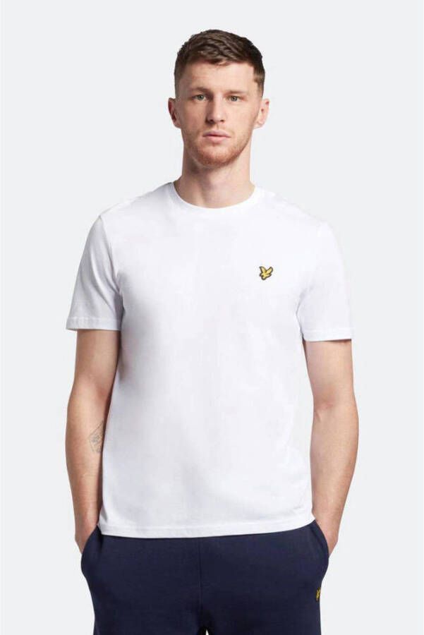Lyle & Scott Luxe T-Shirt Organisch Katoen Regular Fit White Heren