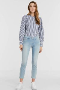 MAC cropped straight fit jeans Dream Chic summer blue wash