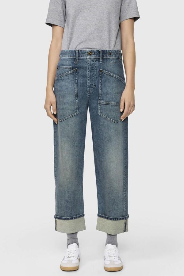 MAC baggy straight leg jeans mediumblauw