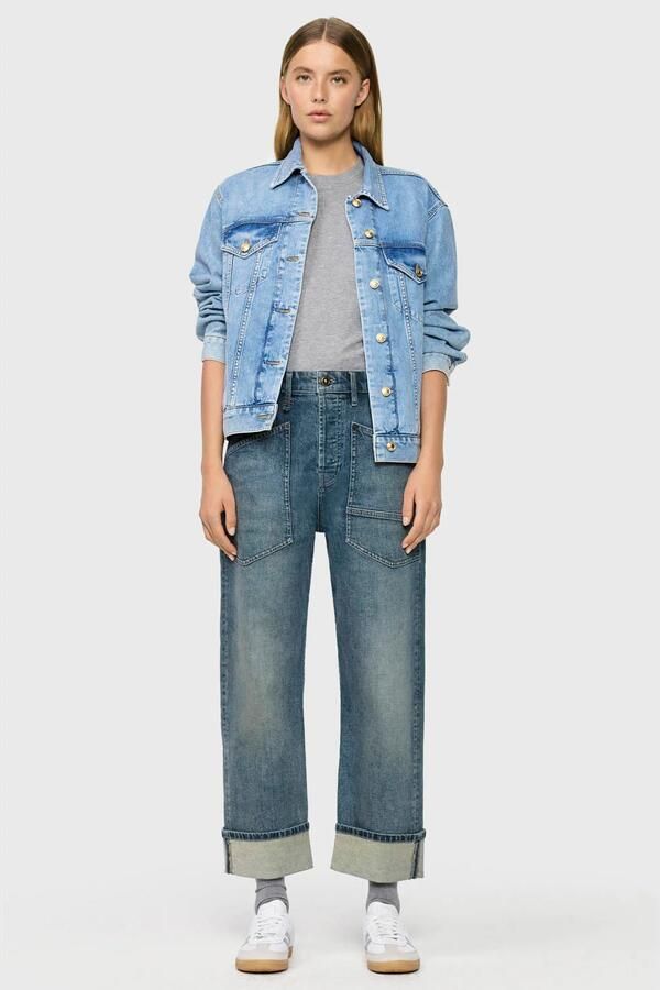 MAC baggy straight leg jeans mediumblauw - Foto 3