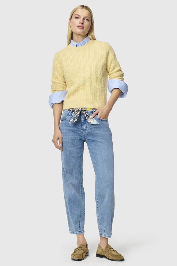 MAC barrel fit jeans met steekzakken model 'BOBBIE' - Foto 3
