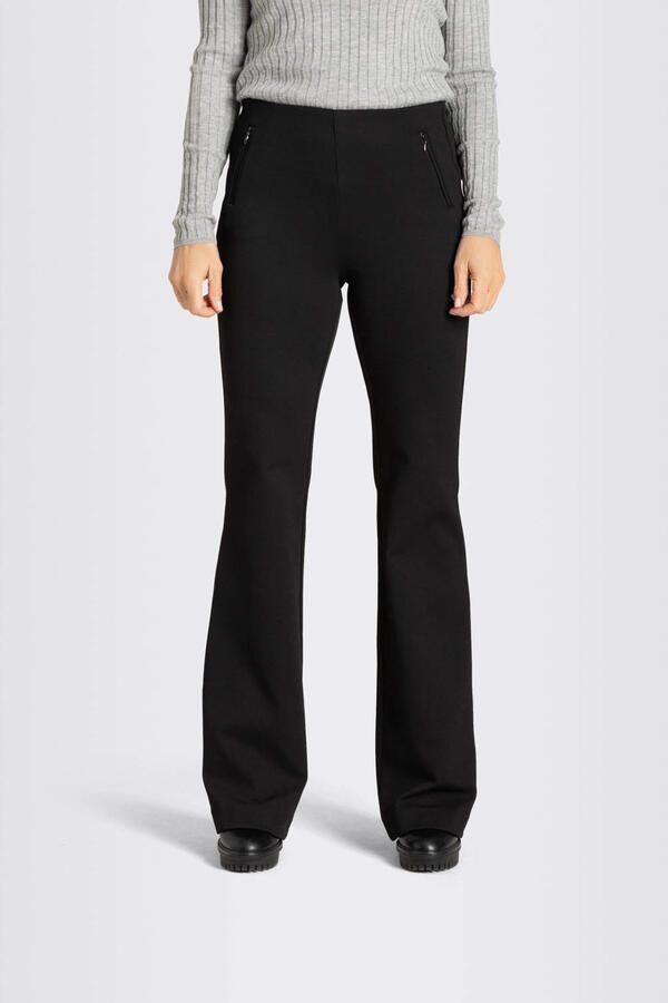 MAC Slim Fit Boot Cut Stretch Jeans Zwart Dames - Foto 2