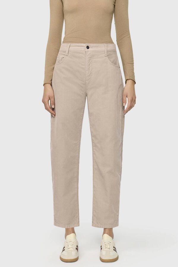 MAC denim barrel broek beige