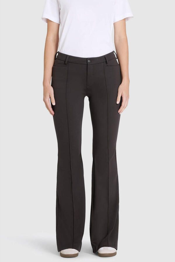 MAC DREAM BOOT LUXURY regular fit flared jeans donkerbruin