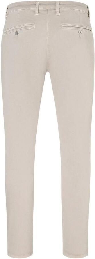 MAC Broek beige effen katoen zonder omslag - Foto 3