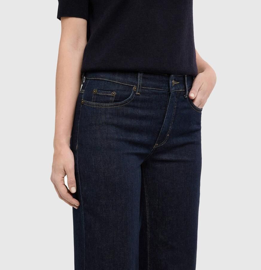 MAC Dames Jeans 0333 Auth. Comfort Vintage Denim Wide Flare Donkerblauw-32 - Foto 6