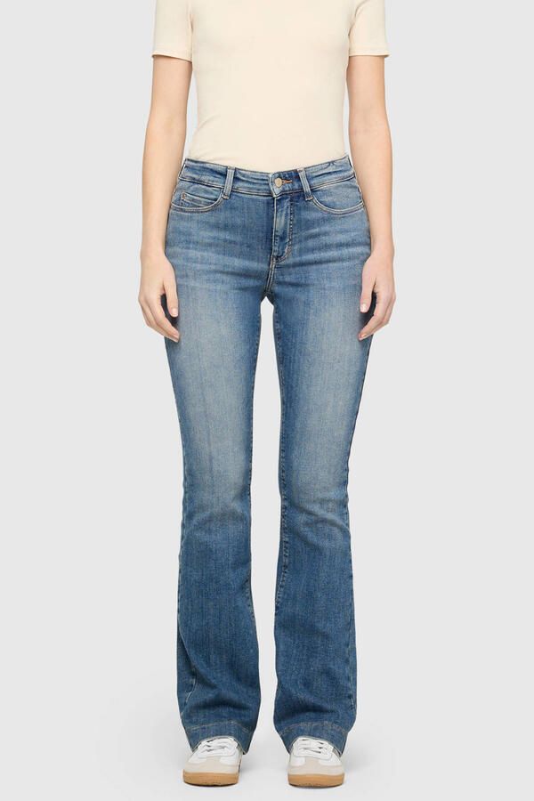 MAC Dames Jeans 0358l Authentic Mega Flex Dream Boot Authentic Bootcut Blauw-32 - Foto 5