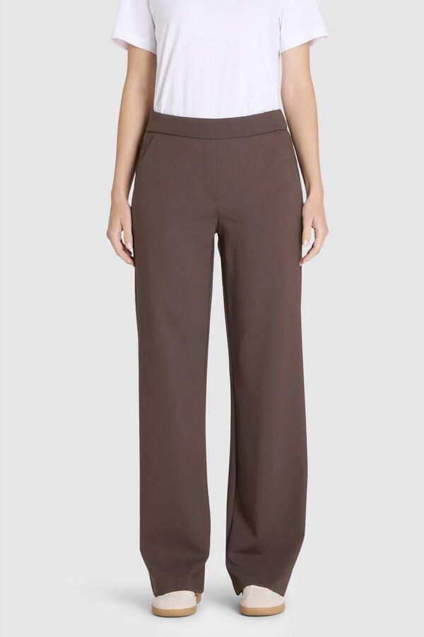 MAC Loose fit stoffen broek van viscosemix model 'Chiara' - Foto 3