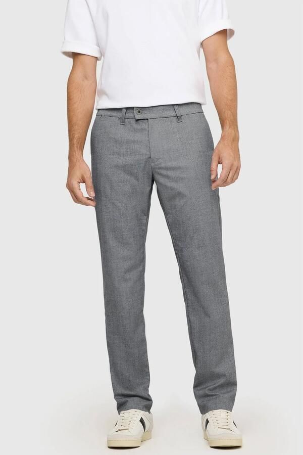 MAC Lennox regular fit pantalon grijs