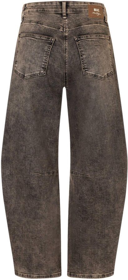 MAC Dames Jeans 0333l Auth. Comfort Vintage Denim Dakota Barrel Fit Bruin - Foto 5
