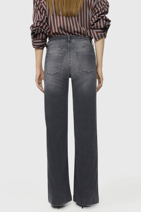 MAC regular waist wide leg jeans grijs - Foto 3