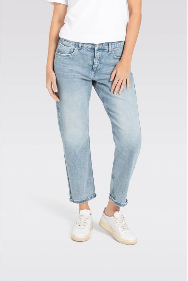 MAC Blauwe Straight Leg Jeans Blue Dames