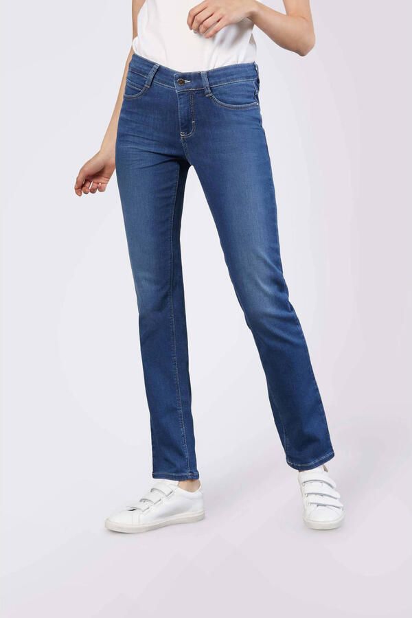 MAC Blauwe Straight-Leg Jeans met Vrouwelijke Silhouet Blue Dames - Foto 2