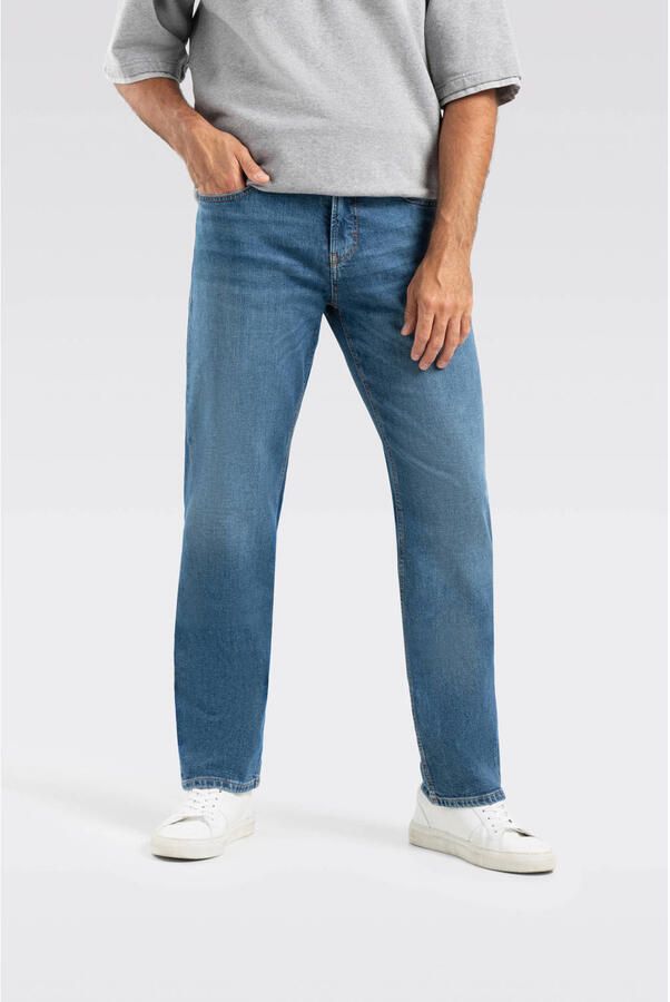 MAC Rick comfort fit straight leg jeans dark blue authentic wash