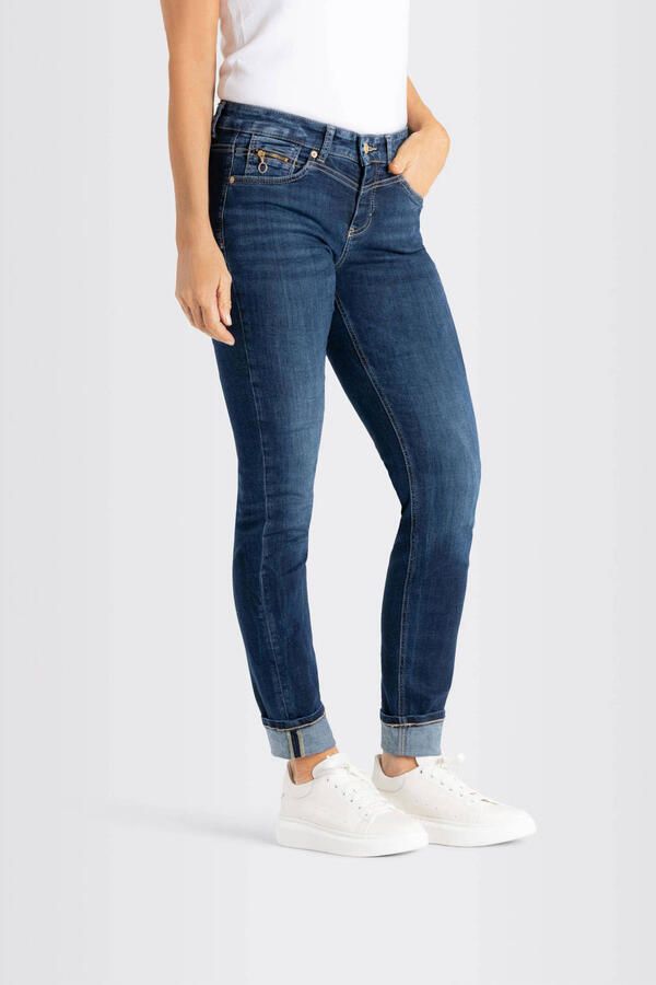MAC Rich Slim Licht Authentiek Denim Jeans Blue Dames