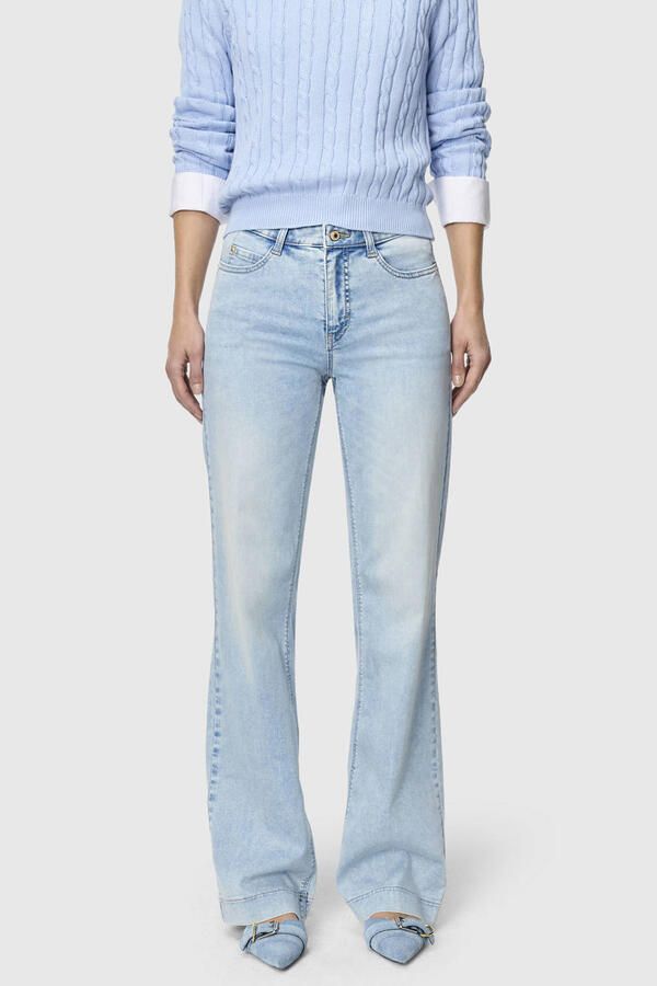 MAC wide leg jeans met steekzakken model 'Dream'