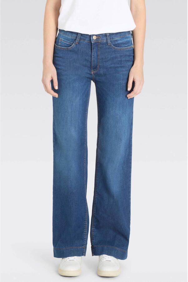 MAC straight leg jeans medium blue denim