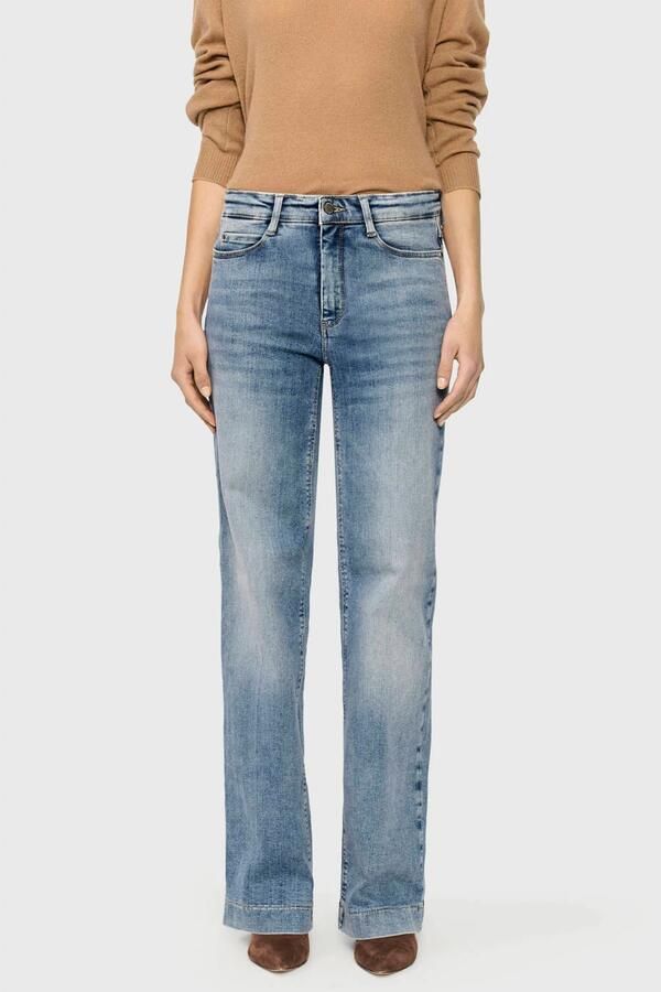 MAC Dames Jeans 0358l Authentic Mega Flex Dream Wide Authentic Bootcut Lichtblauw-32 - Foto 7