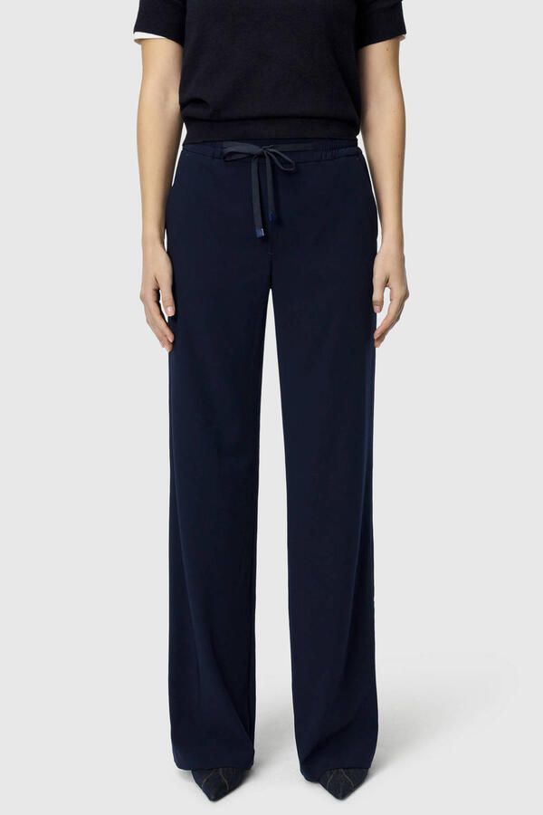 MAC Stoffen broek met elastische band model 'Christy'