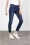 MAC Donkerblauwe Skinny Jeans met Ritsdetail Blue Dames - Thumbnail 1