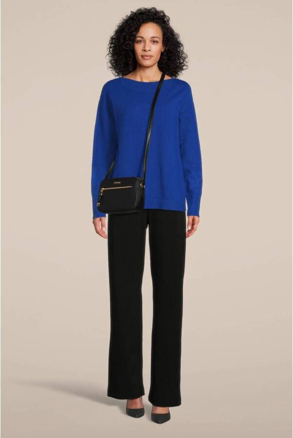 MAC Straight fit stoffen broek met elastische band model 'Chiara'