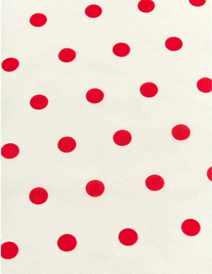 MADS NØRGAARD COPENHAGEN bandana Soft Cotton ecru rood - Foto 2