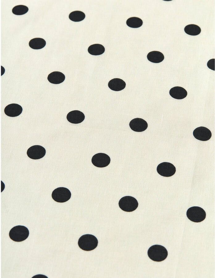 MADS NØRGAARD COPENHAGEN bandana Soft Cotton ecru zwart - Foto 2