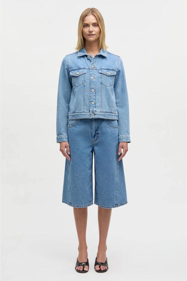 MADS NØRGAARD COPENHAGEN high waist denim short light blue denim