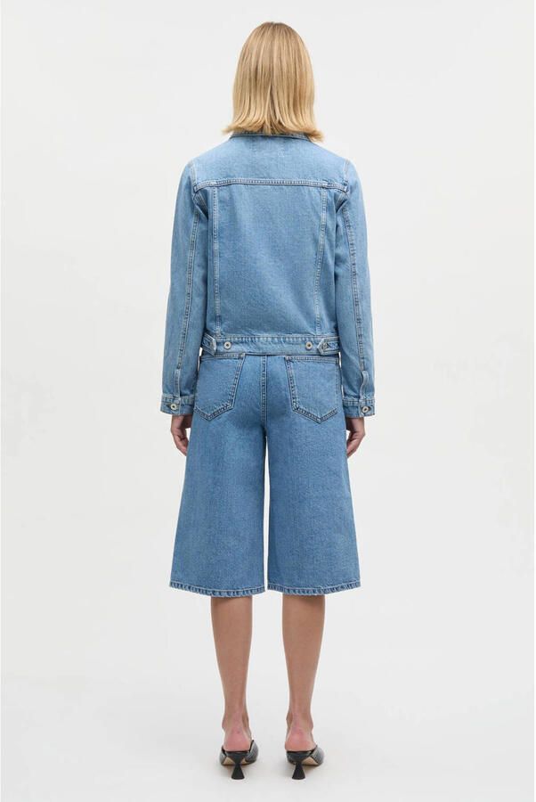 MADS NØRGAARD COPENHAGEN high waist denim short light blue denim - Foto 2