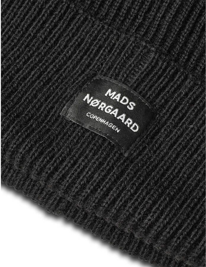 MADS NØRGAARD COPENHAGEN muts Wool Ask zwart - Foto 2