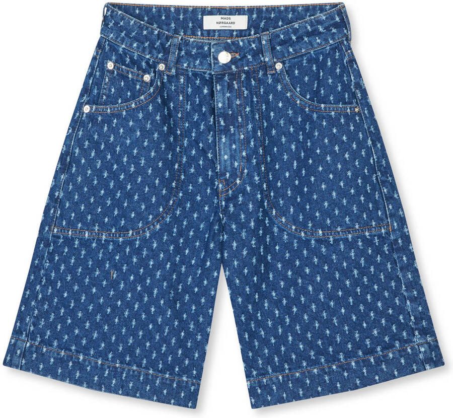 MADS NØRGAARD COPENHAGEN regular fit jorts mediumblauw denim