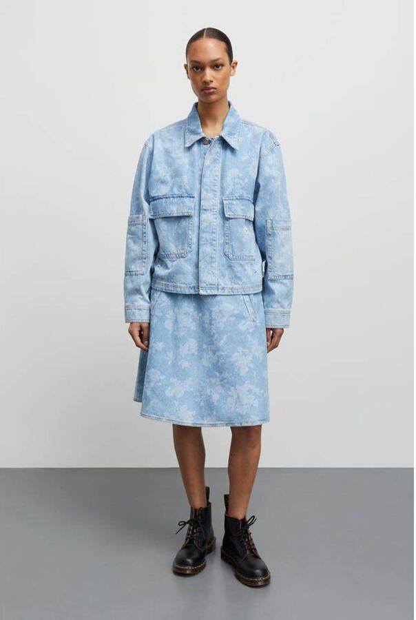 Mads Nørgaard Oversized Denim Jack Light Denim Blue Dames