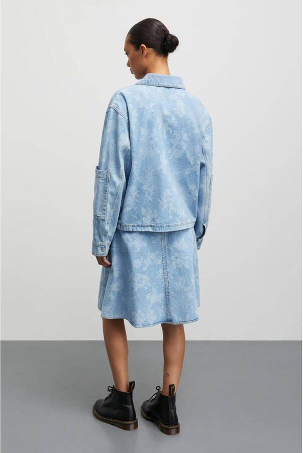 Mads Nørgaard Oversized Denim Jack Light Denim Blue Dames - Foto 2