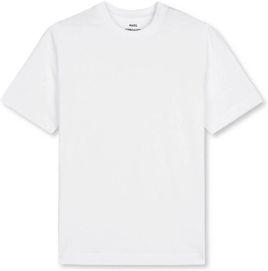Mads Nørgaard Witte Tee met Korte Mouwen White Dames