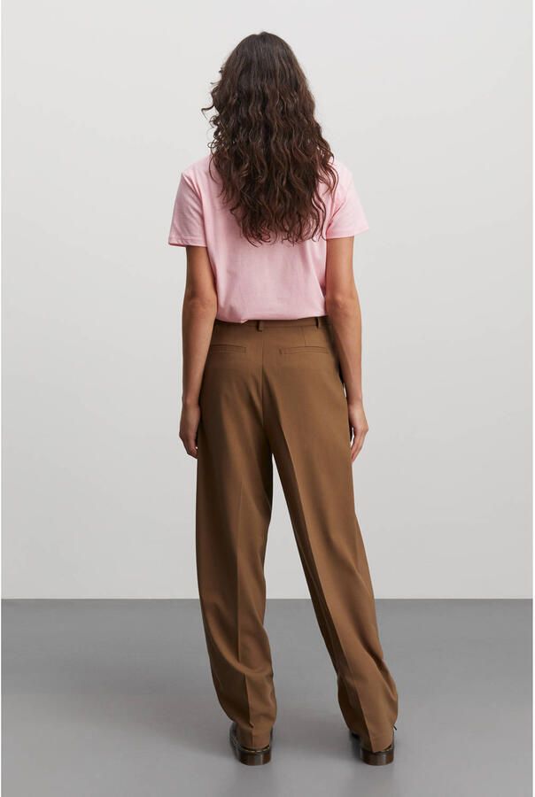 MADS NØRGAARD COPENHAGEN wide leg pantalon bruin