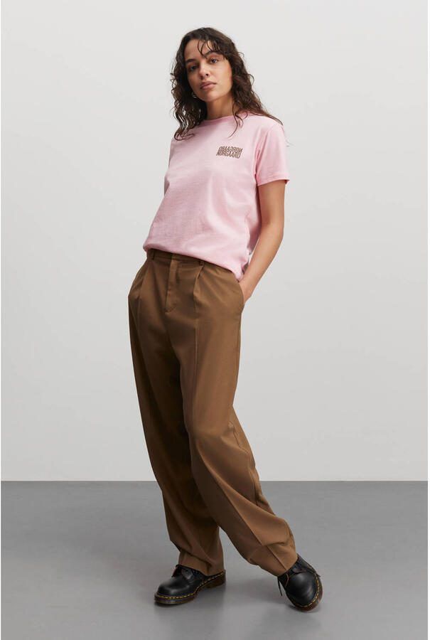 MADS NØRGAARD COPENHAGEN wide leg pantalon bruin - Foto 2