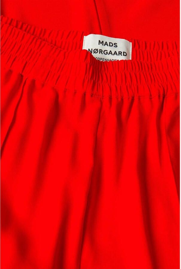 MADS NØRGAARD COPENHAGEN wide leg regular waist broek rood - Foto 2