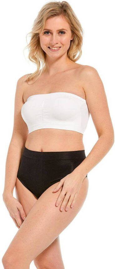 MAGIC Bodyfashion niet-voorgevormde strapless bandeau bh wit - Foto 4