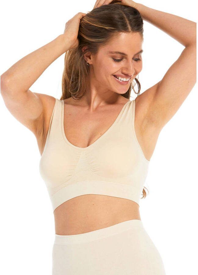 MAGIC Bodyfashion niet-voorgevormde bh top Comfort Bra met bamboe ecru - Foto 2