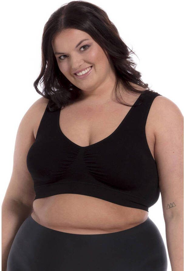 MAGIC Bodyfashion niet-voorgevormde bh top Comfort Bra met bamboe zwart - Foto 2