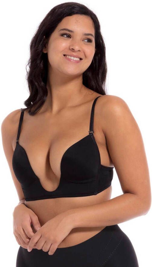 Magic Body Fashion Beugelloze-bh V-Bra extreem diep vallende halslijn en extra diepe rug