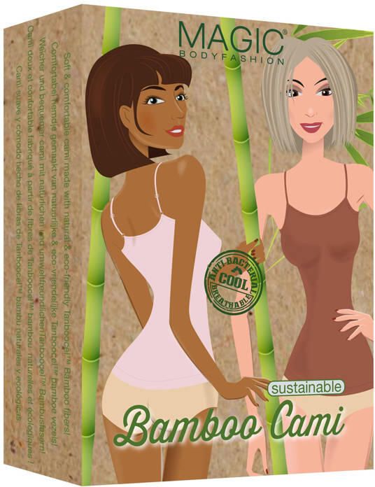 MAGIC Bodyfashion hemd Cami met bamboe donkerbeige