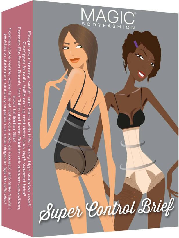 Magic Body Fashion Shapingslip Super Control Brief medium shaping van buik taille en rug kant