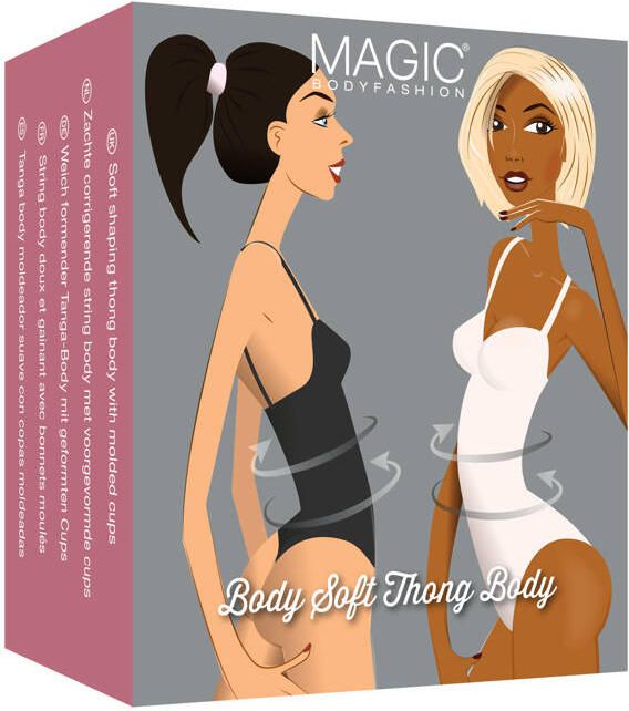 MAGIC Bodyfashion medium corrigerende stringbody Soft Thong Body lichtbeige - Foto 3