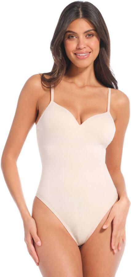 MAGIC Bodyfashion medium corrigerende stringbody Soft Thong Body lichtbeige