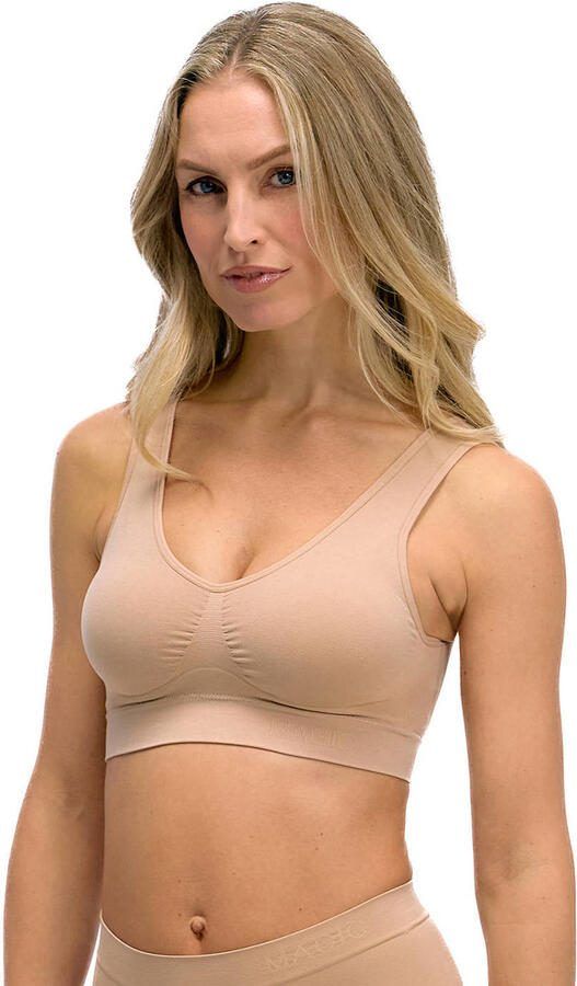 MAGIC Bodyfashion niet-voorgevormde bh top Comfort Bra beige