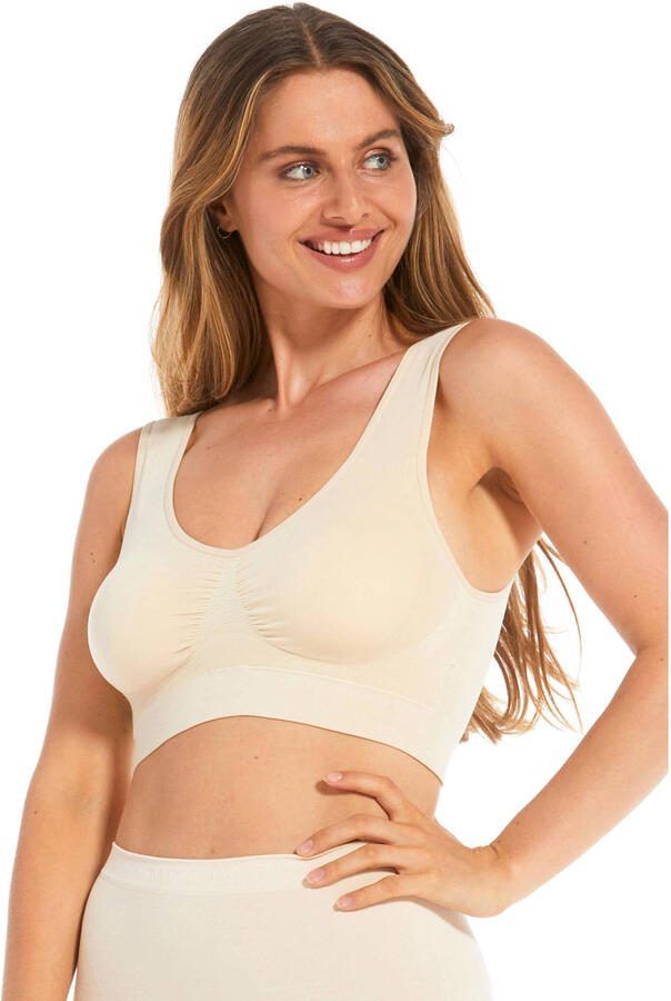 MAGIC Bodyfashion niet-voorgevormde bh top Comfort Bra met bamboe ecru - Foto 3