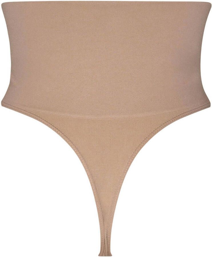 MAGIC Bodyfashion seamless high waist corrigerende string Shimmer beige - Foto 2