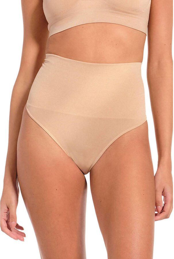MAGIC Bodyfashion seamless high waist corrigerende string Shimmer beige - Foto 2